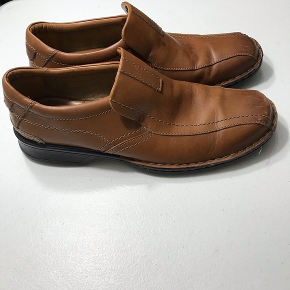 Clarks  Collection Men\'s Tan Leather Slip-On Loafers Size 10M SB-07 main image 10